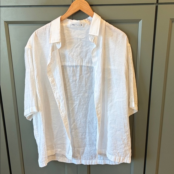 Zara Other - Zara Crisp White Shirt
